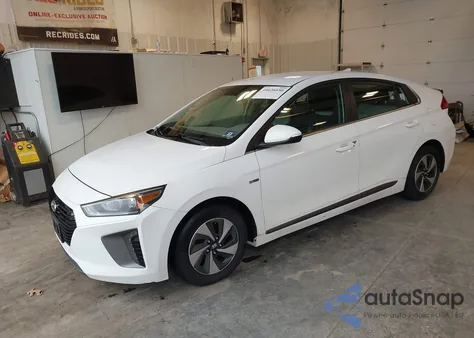 2017 Hyundai Ioniq Hybrid Sel z USA, uszkodzony, nr VIN KMHC75LC6HU019860